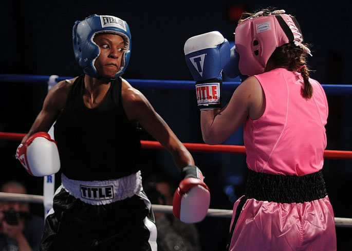 boxing match between moms